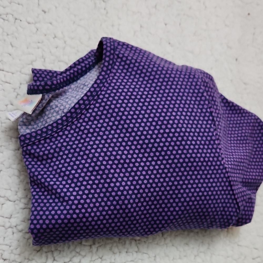Purple Polka Dot Women's Top - Picture 7 of 8